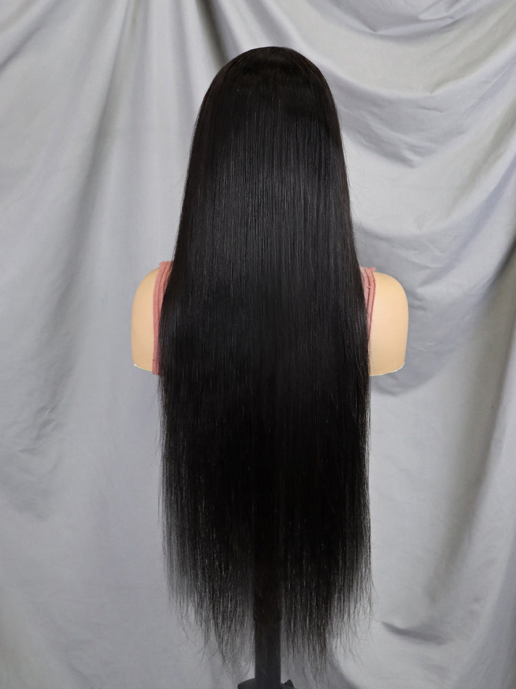 30 Inch Long Straight Raw Brazilian Hair Lace Wig