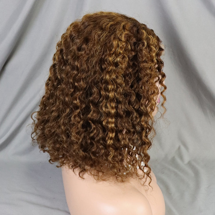 4X4 Lace Closure Water Wave Short Bob Wig