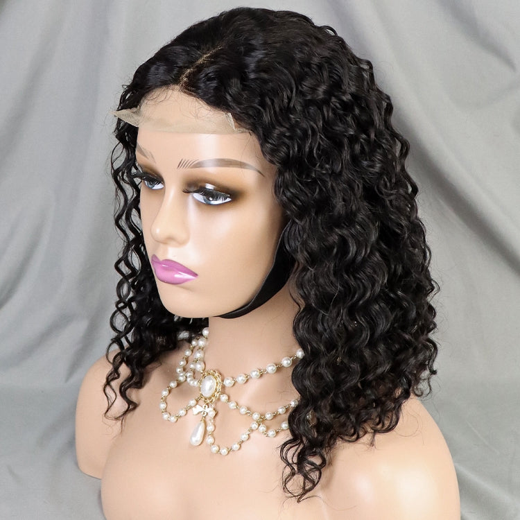 Natural Color Water Wave Short Bob Wig
