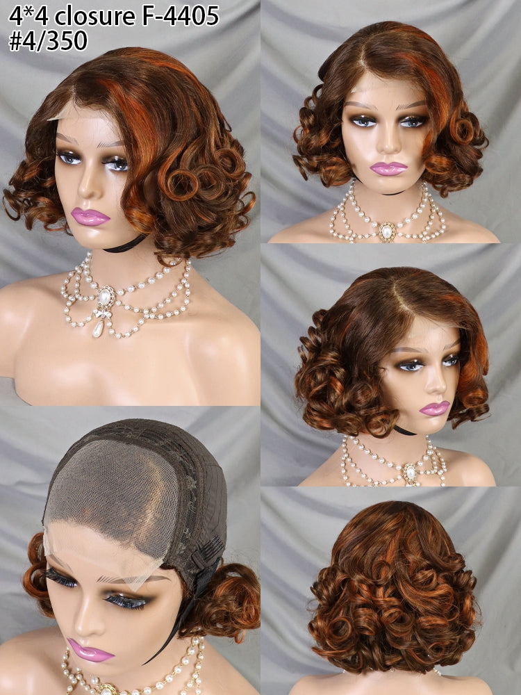 Free Shipping Short Remy Hair Wig