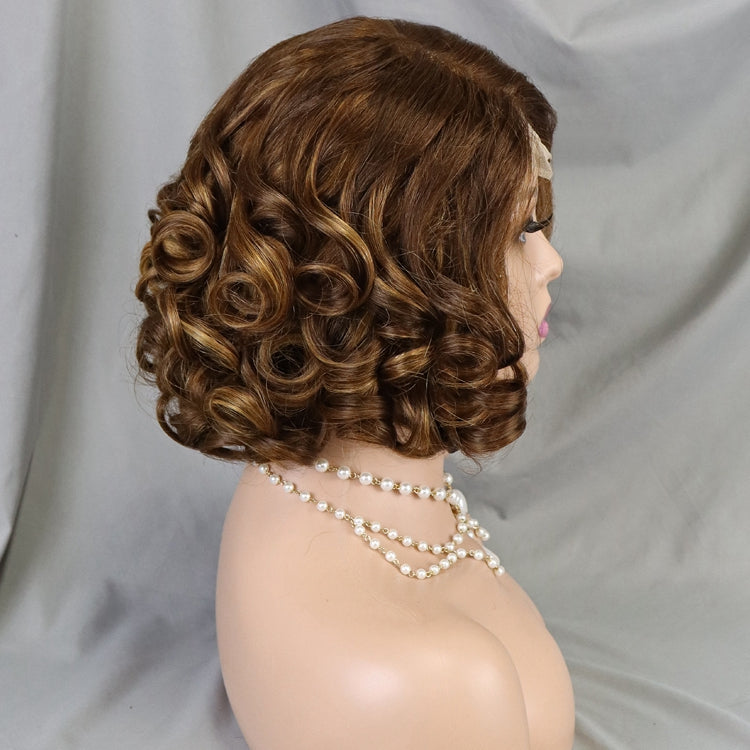 4x4 Lace Frontal Short Wigs For Black Women Human Hair