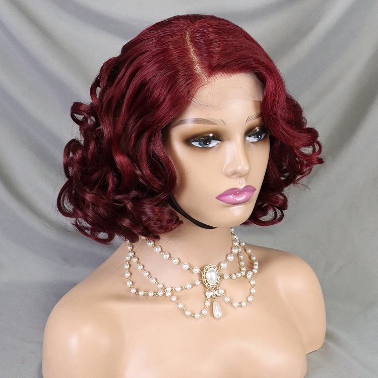 99J 4X4 Human Hair Short Lace Wig