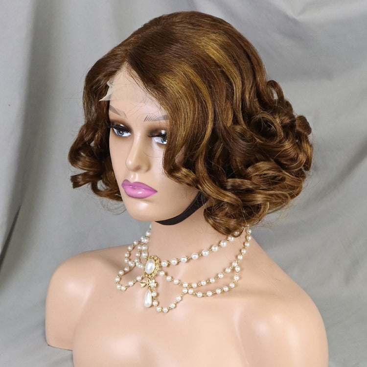 4x4 Lace Frontal Short Wigs For Black Women Human Hair