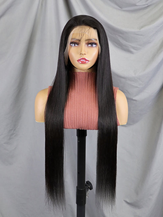 30 Inch Long Straight Raw Brazilian Hair Lace Wig