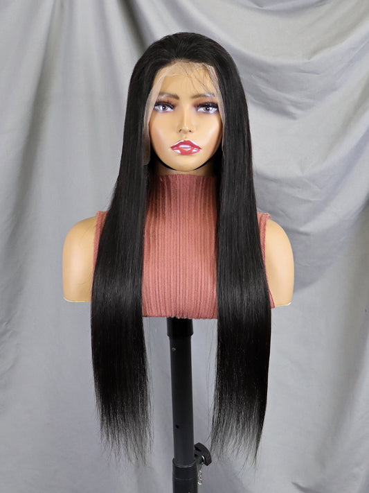 26 Inch 100% Raw Straight Hair 13X4 Lace Front Wig