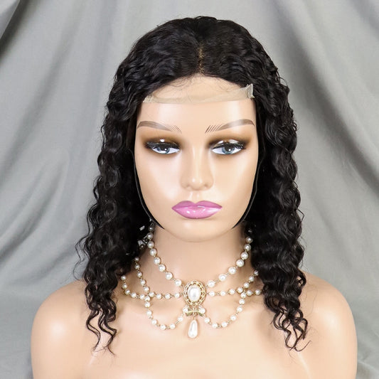 Natural Color Water Wave Short Bob Wig