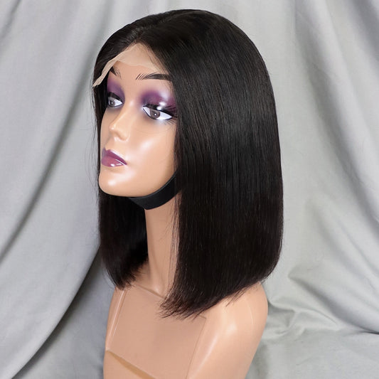 14 Inch Cheap Short Lace Wigs Raw Peruvian Bob Wig