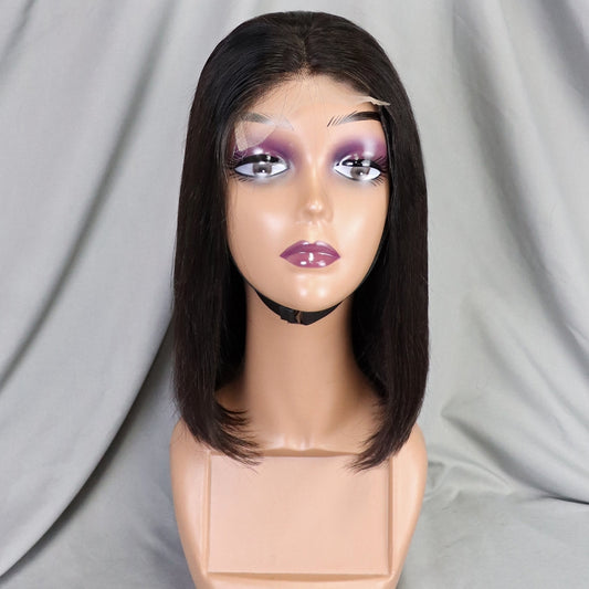 Long Lasting Raw Straight Hair 4x4 Lace Bob Wig