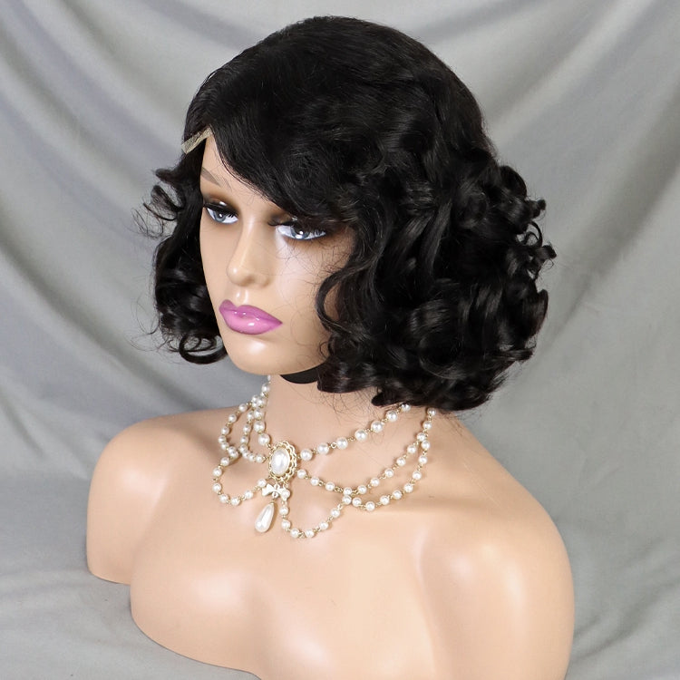 4X4 Lace Frontal Closure Short Human Hair Wig